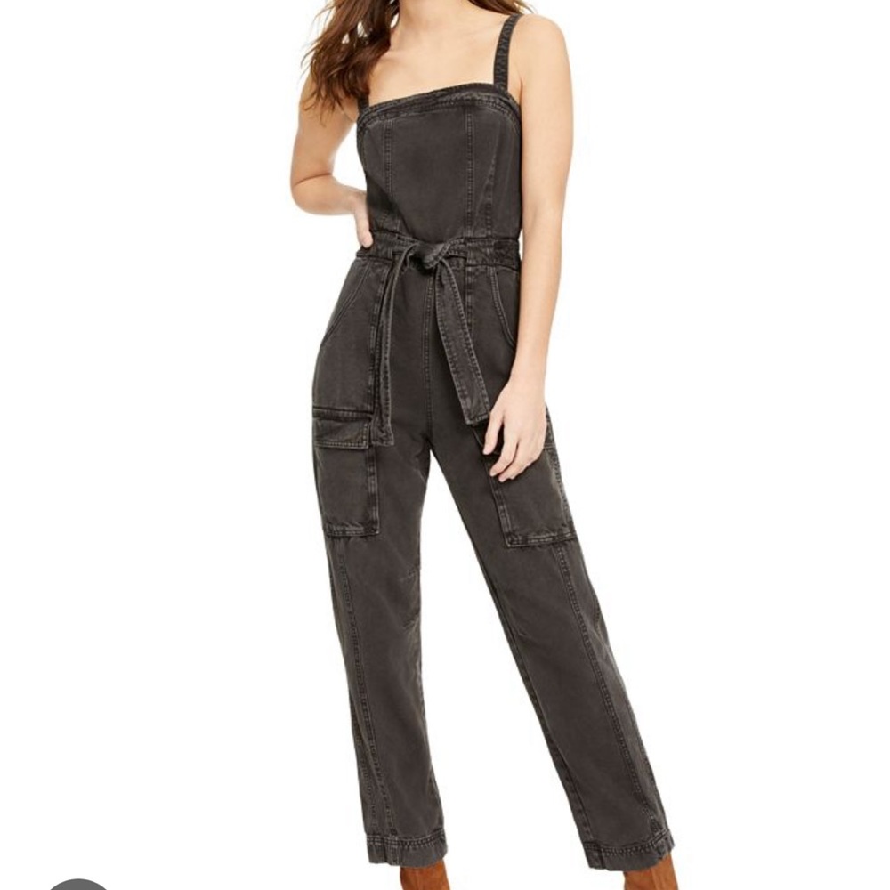 Free people utility go west jumpsuit